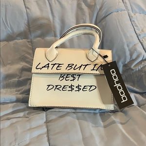 Late But Best Dressed Slogan Cross Body Bag